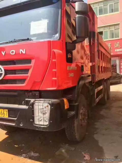 1年八个月的国杰狮自卸车.5.8米车厢.340马力